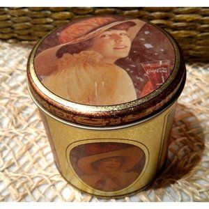 Vintage Coca Cola Gibson Girl Tin, Bristol Ware, EUC